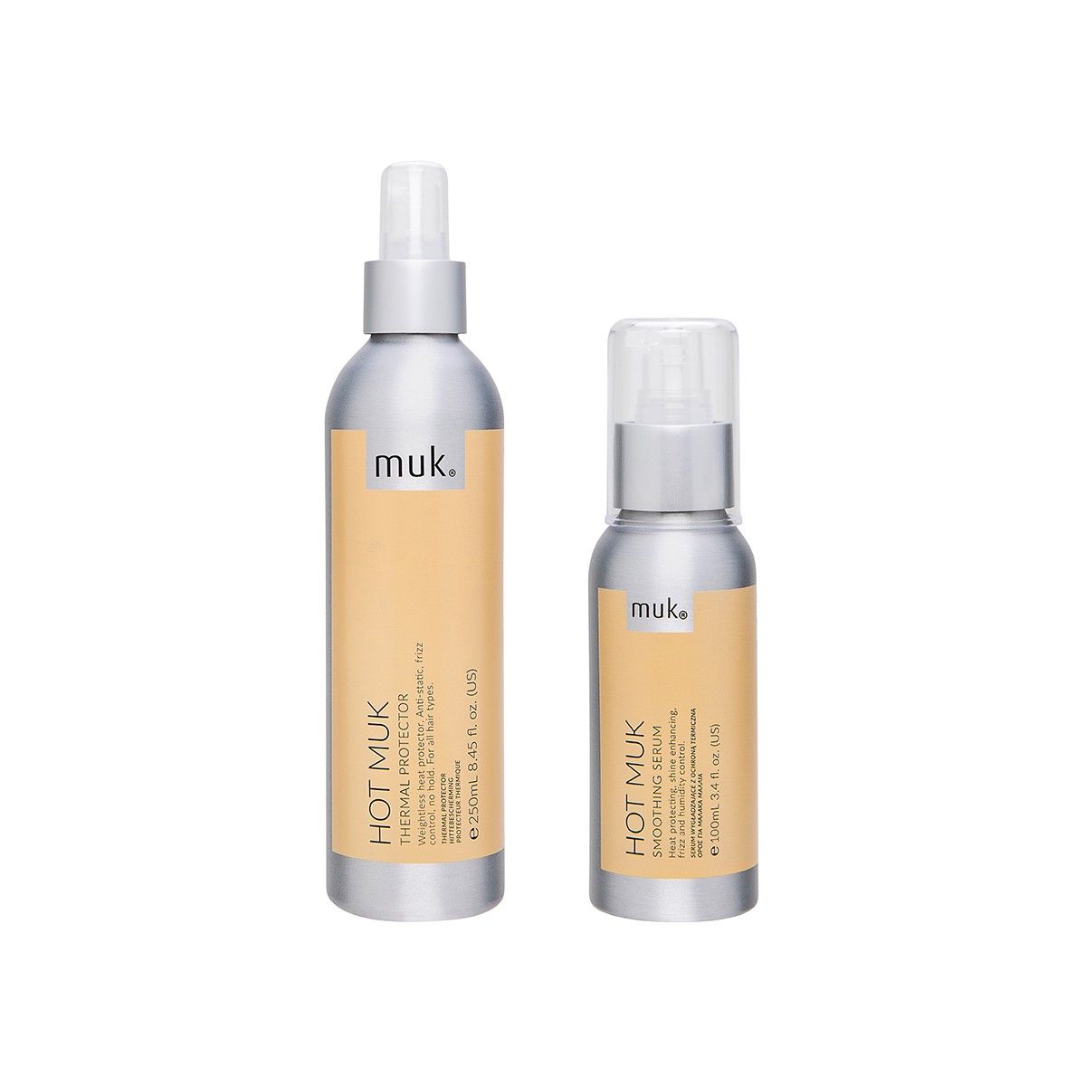 DÚO PROTECTOR TÉRMICO Y SERUM SUAVIZANTE HOT MUK
